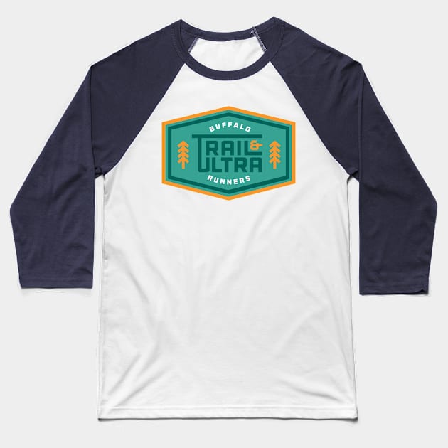 Buffalo Trail and Ultra Runners Baseball T-Shirt by PodDesignShop